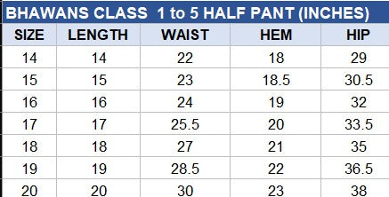 BOY'S NAVY BLUE HALF PANT FOR CLASS 1ST TO 5TH