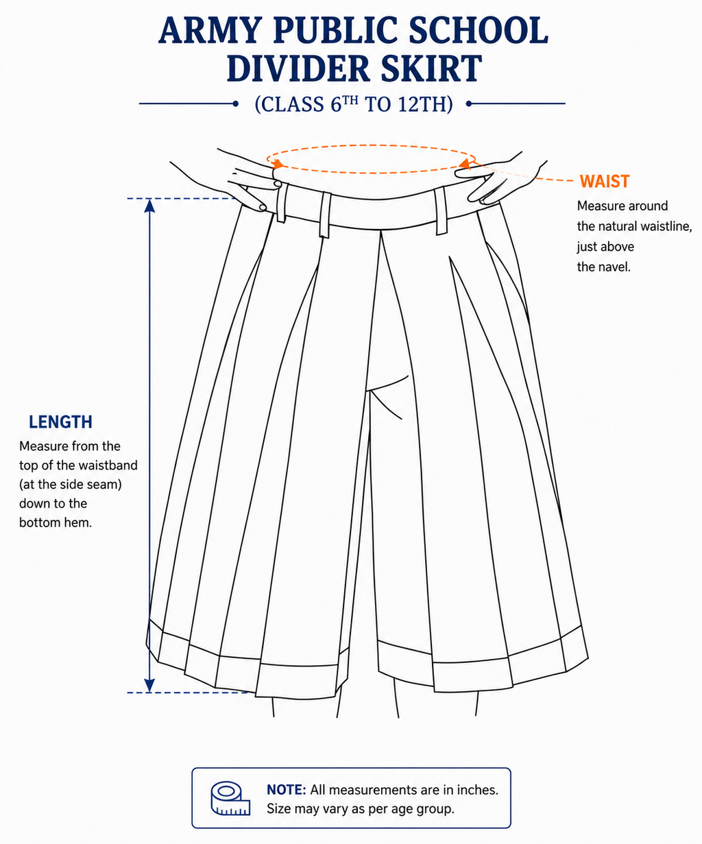 Girl’s Steel Grey Divider Skirt