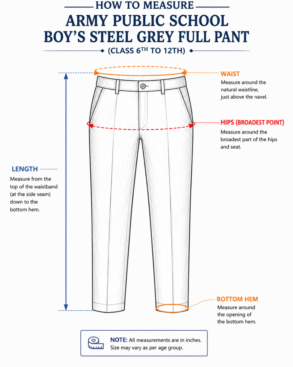 Boy’s Steel Grey Full Pant