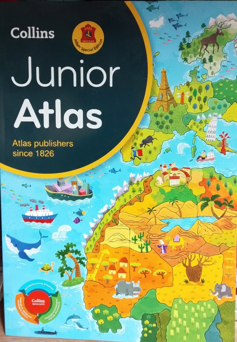 JUNIOR ATLAS HARPER COLLINS PUBLISHERS for CLASS 4 & 5. (COMMON)