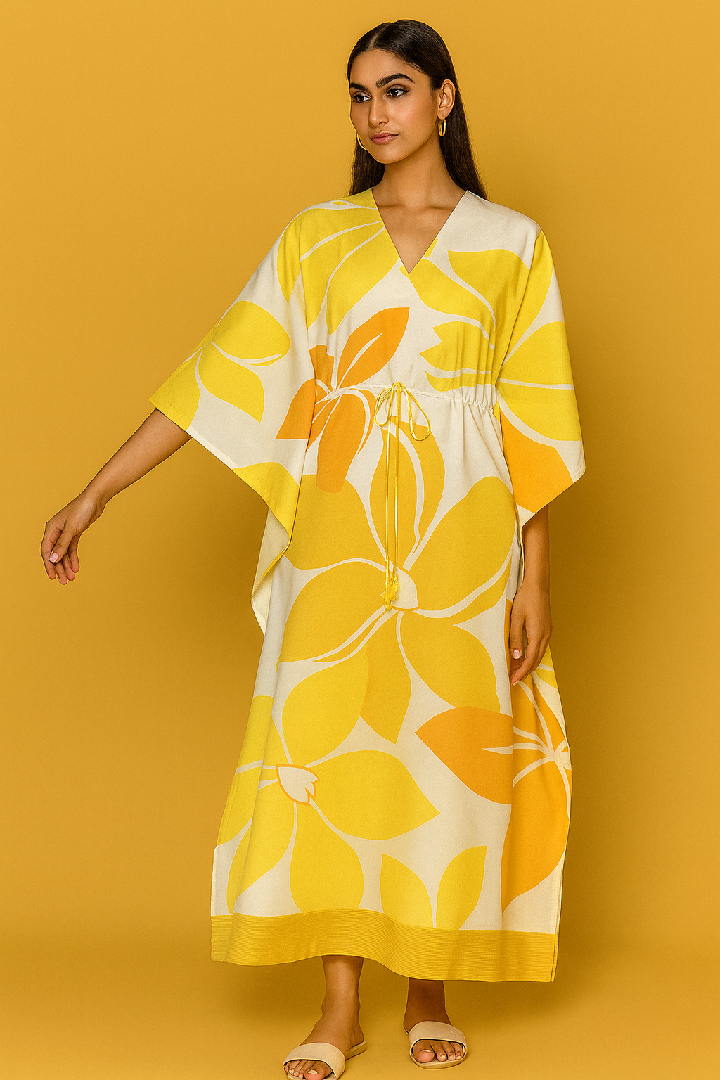 LEMON YELLOW OCKER FLORAL