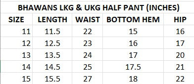 BOY'S RED HALF PANT FOR LKG & UKG