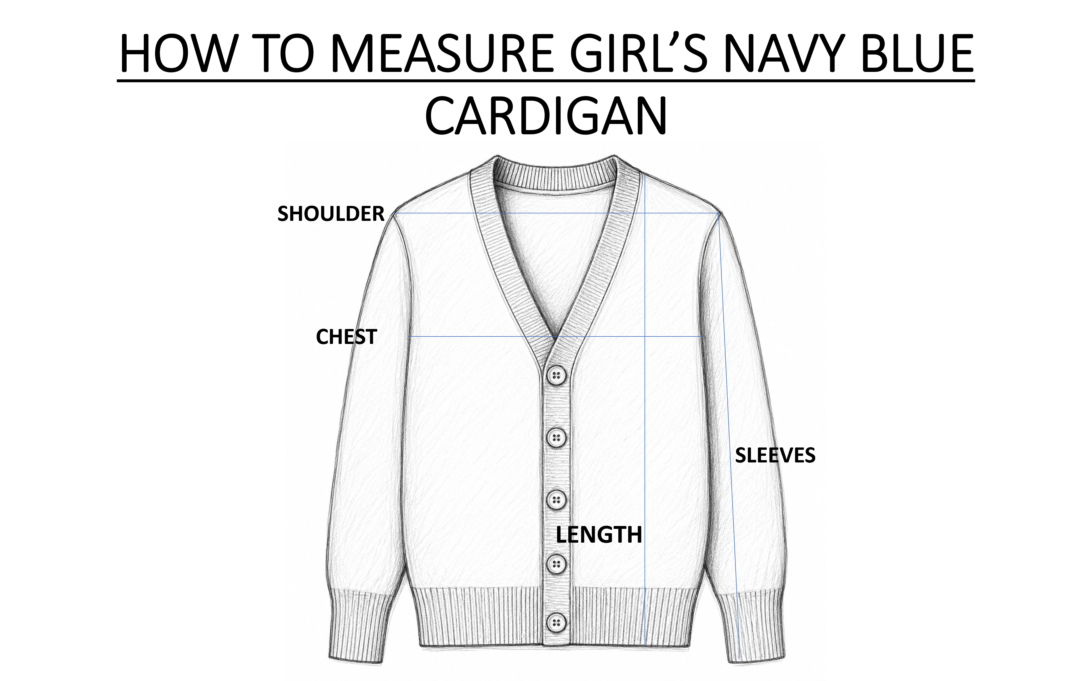 Girl’s Navy-Blue Cardigan