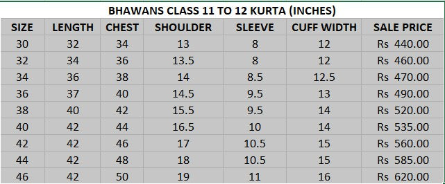 GIRL'S NAVY BLUE KURTA FOR CLASS 11TH AND 12TH