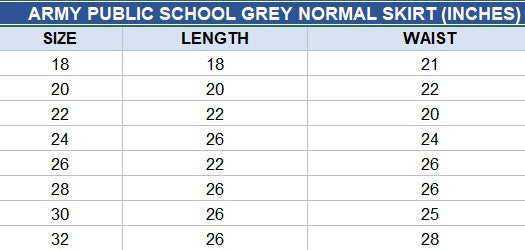 Girl’s Steel Grey Normal Skirt