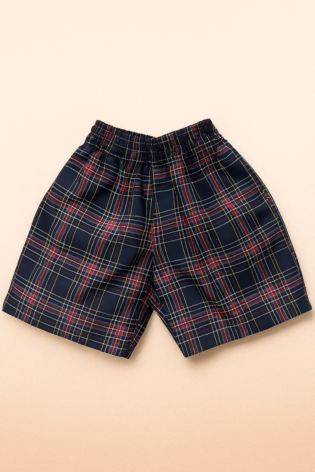 Boy’s Navy Blue Check Shorts
