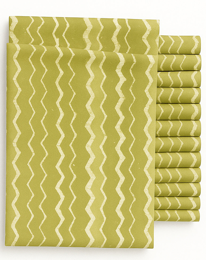 OLIVE GREEN, CAMEL AND CREAM GEOMETRICAL