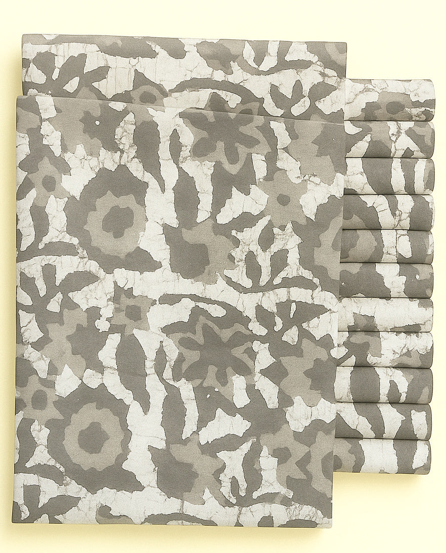 KASHISH AND ASH GREY FLORAL ON CREAM