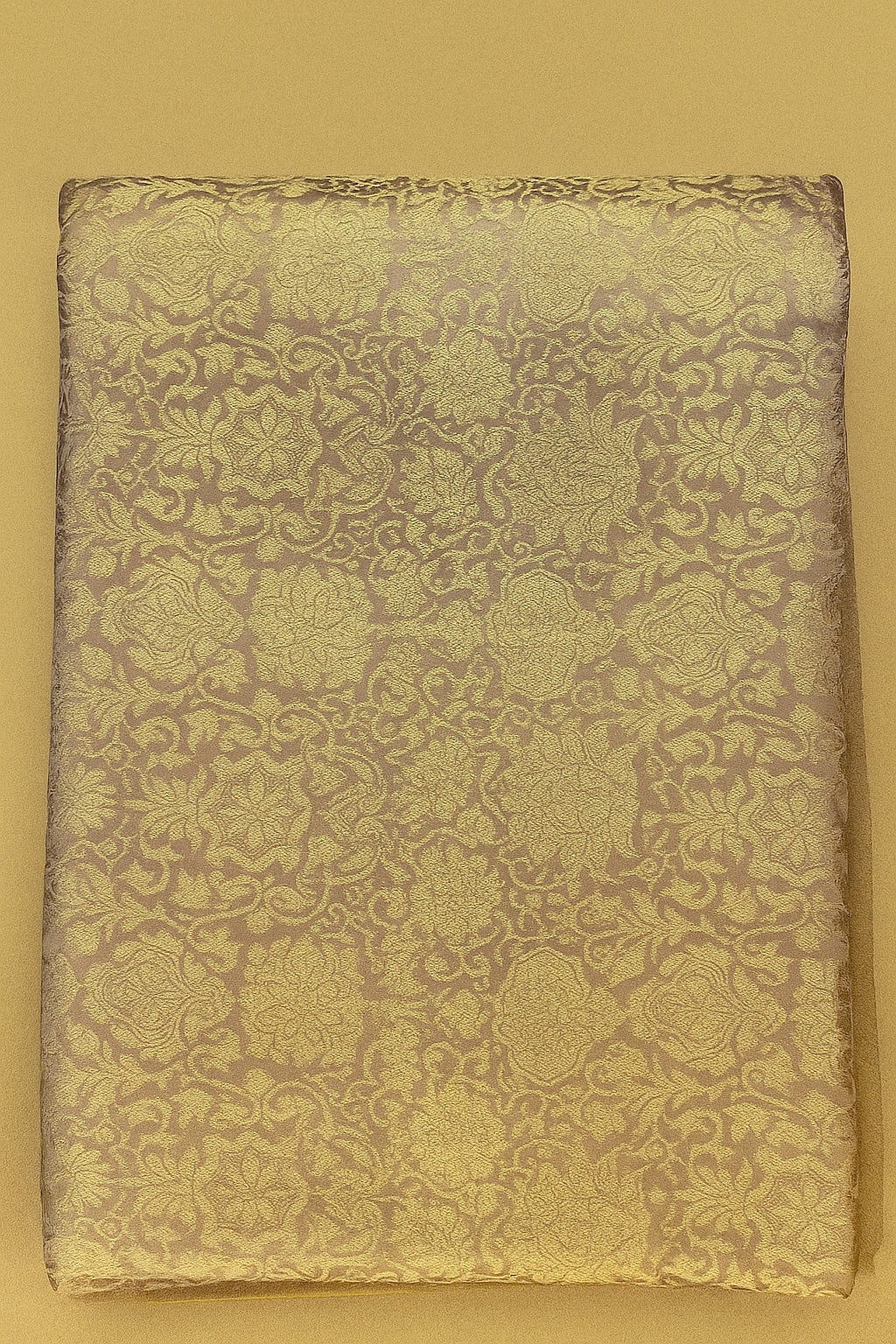 GOLD FLORAL ON BEIGE