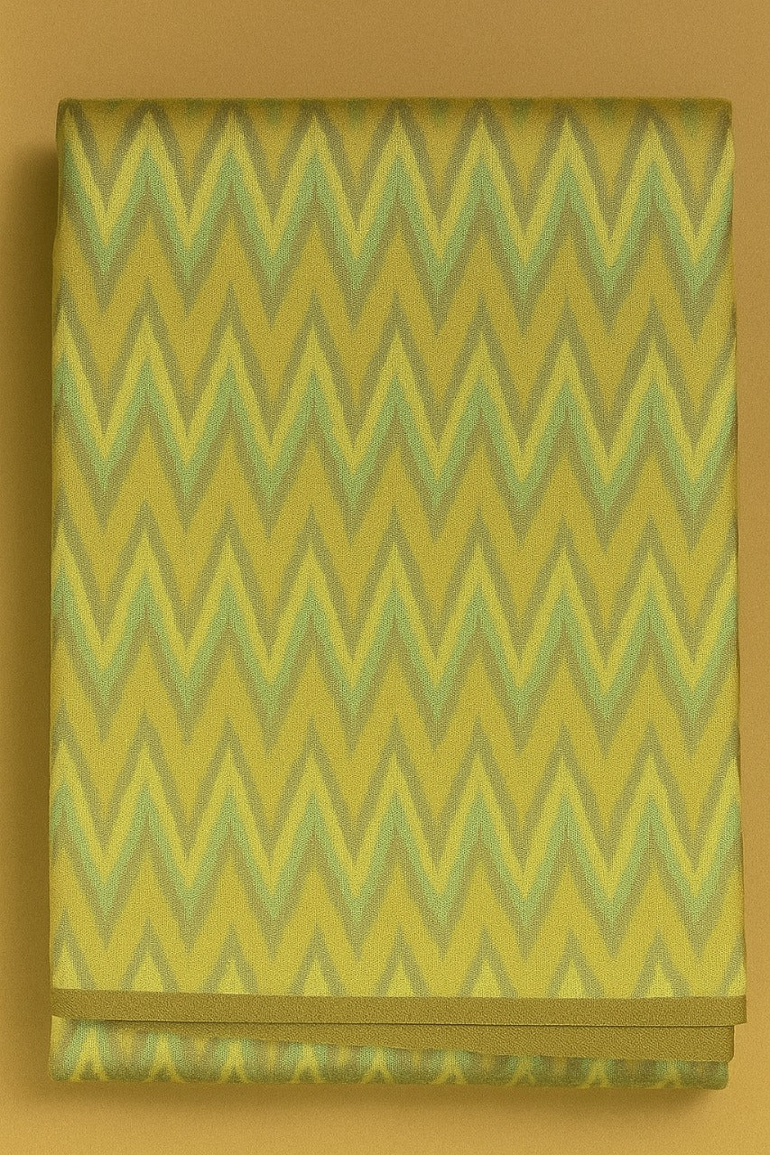 CAMEL, GREEN AND GOLD GEOMETRICAL