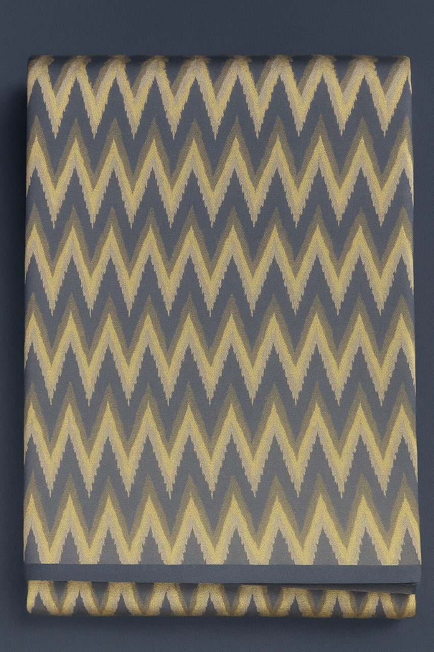 LIGHT GREY, DARK GREY AND FAWN GEOMETRICAL