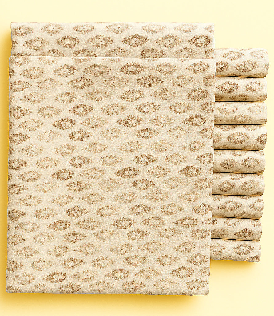 LIGHT AND DARK BEIGE ON CREAM