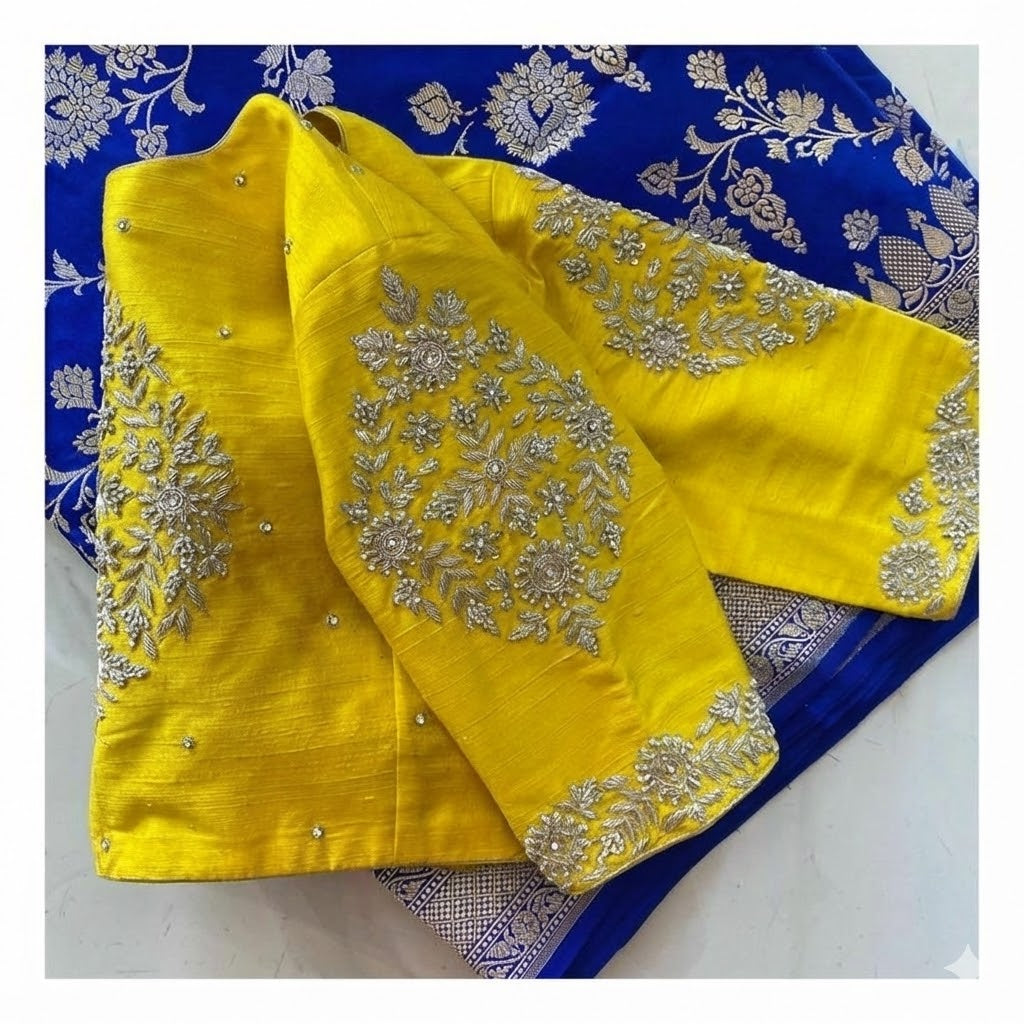 YELLOW ON GOLDEN WORK
