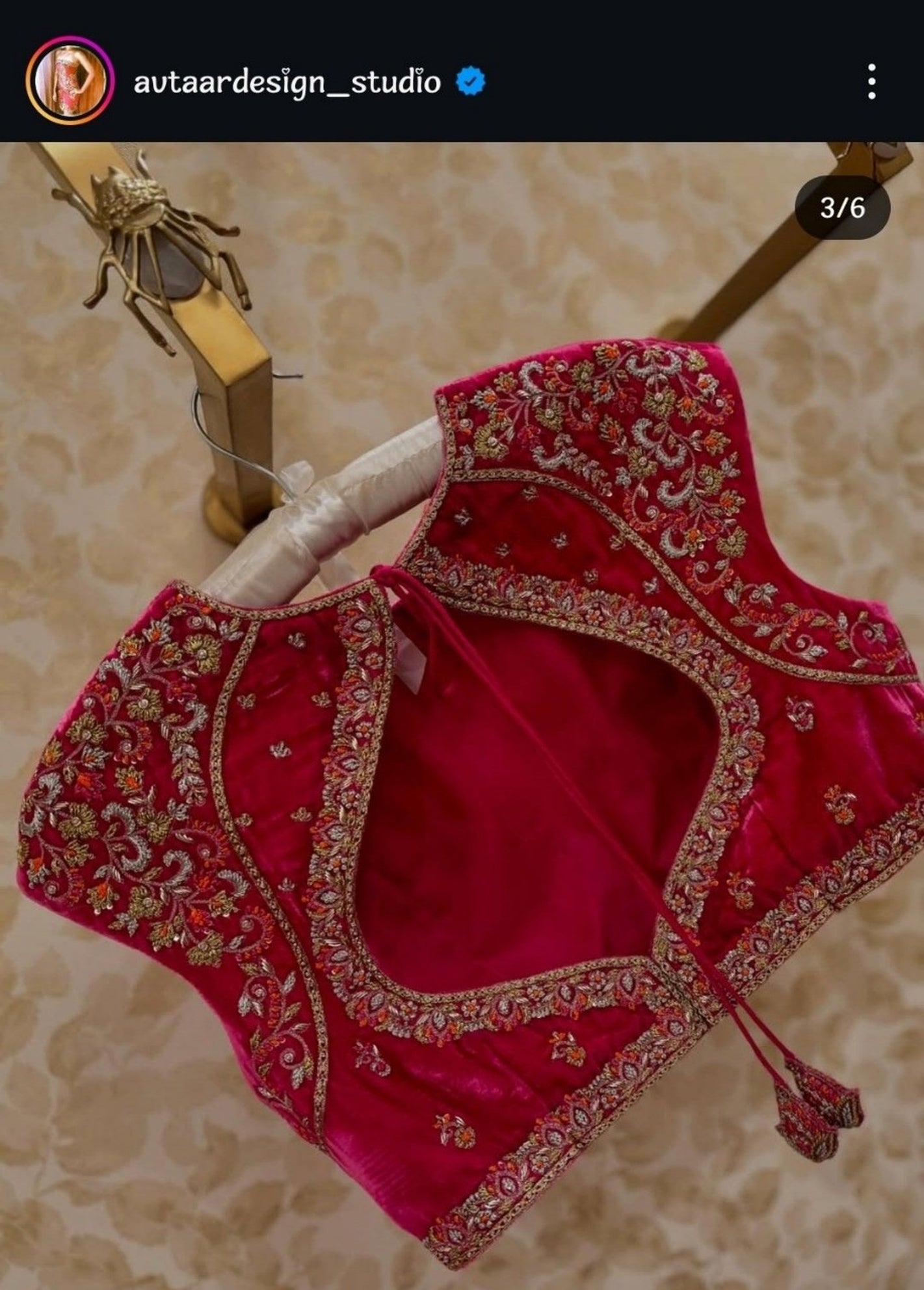 DEEP WIME RED BLOUSE