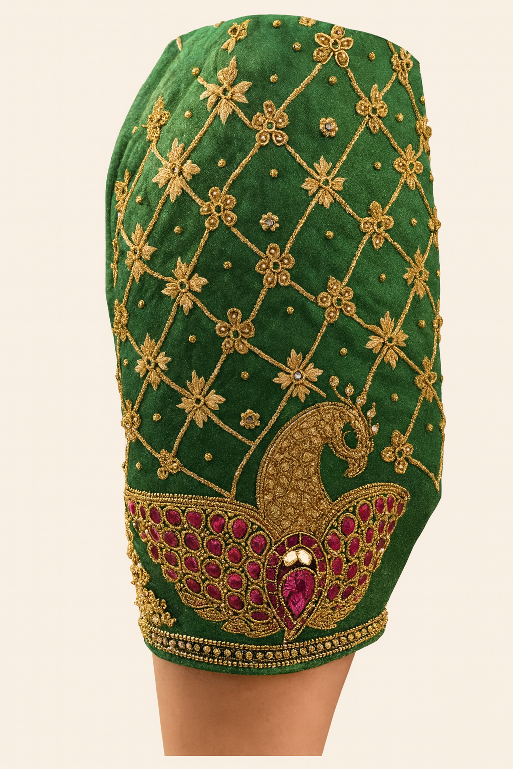 DEEP EMERALD GREEN BLOUSE