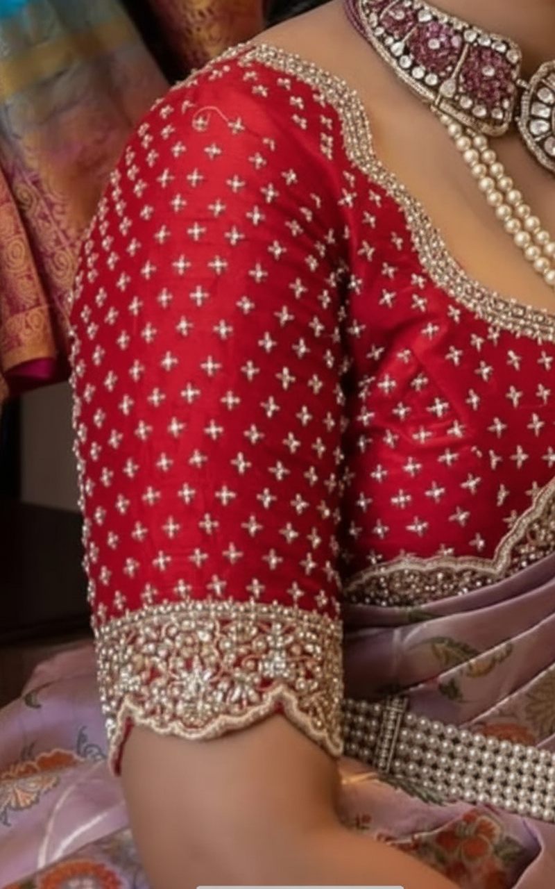 RUBY RED STONE BLOUSE
