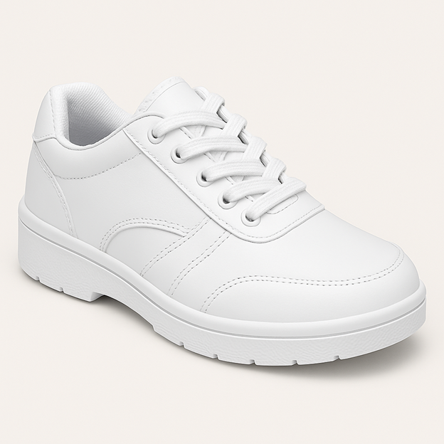 White Lace Shoes .