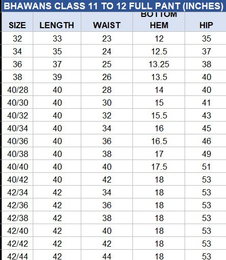 NAVY BLUE FULL PANTS FOR CLASS 11TH & 12TH