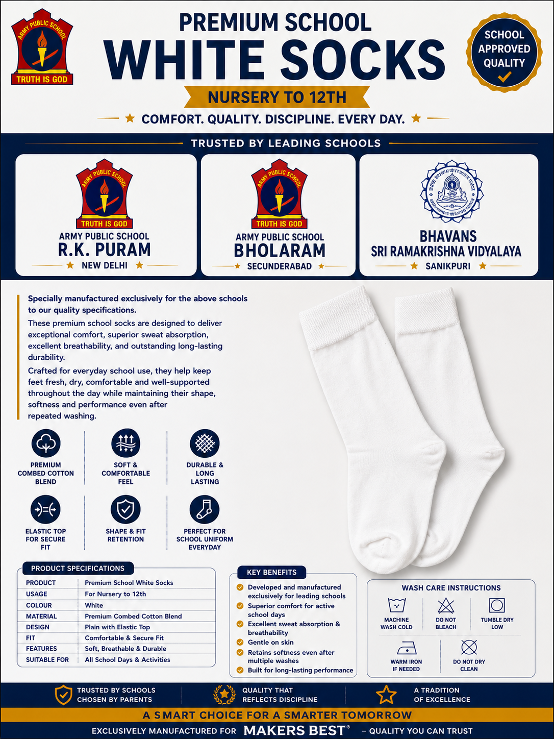 WHITE SOCKS