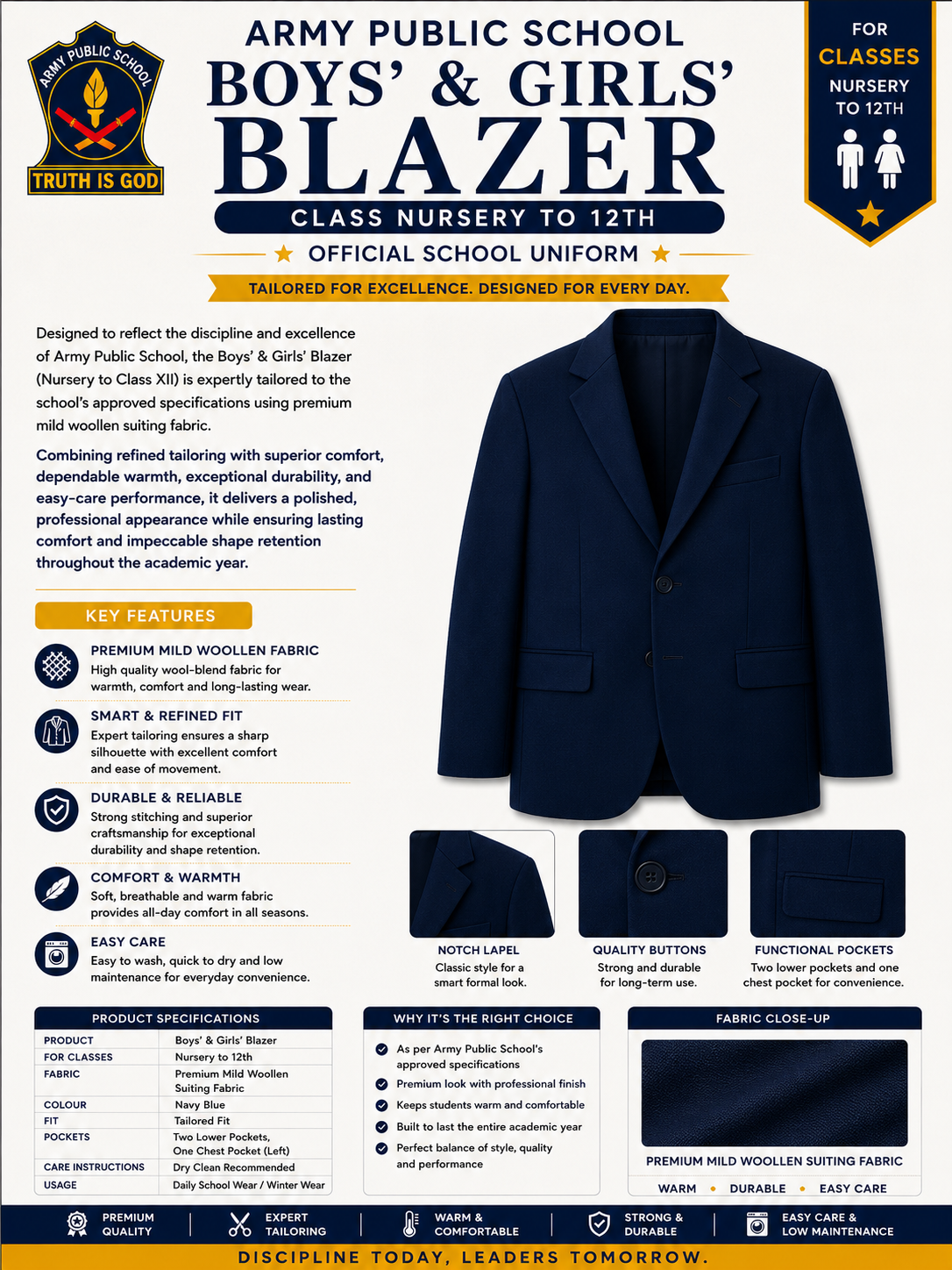 Boy’s and Girl’s Blazer