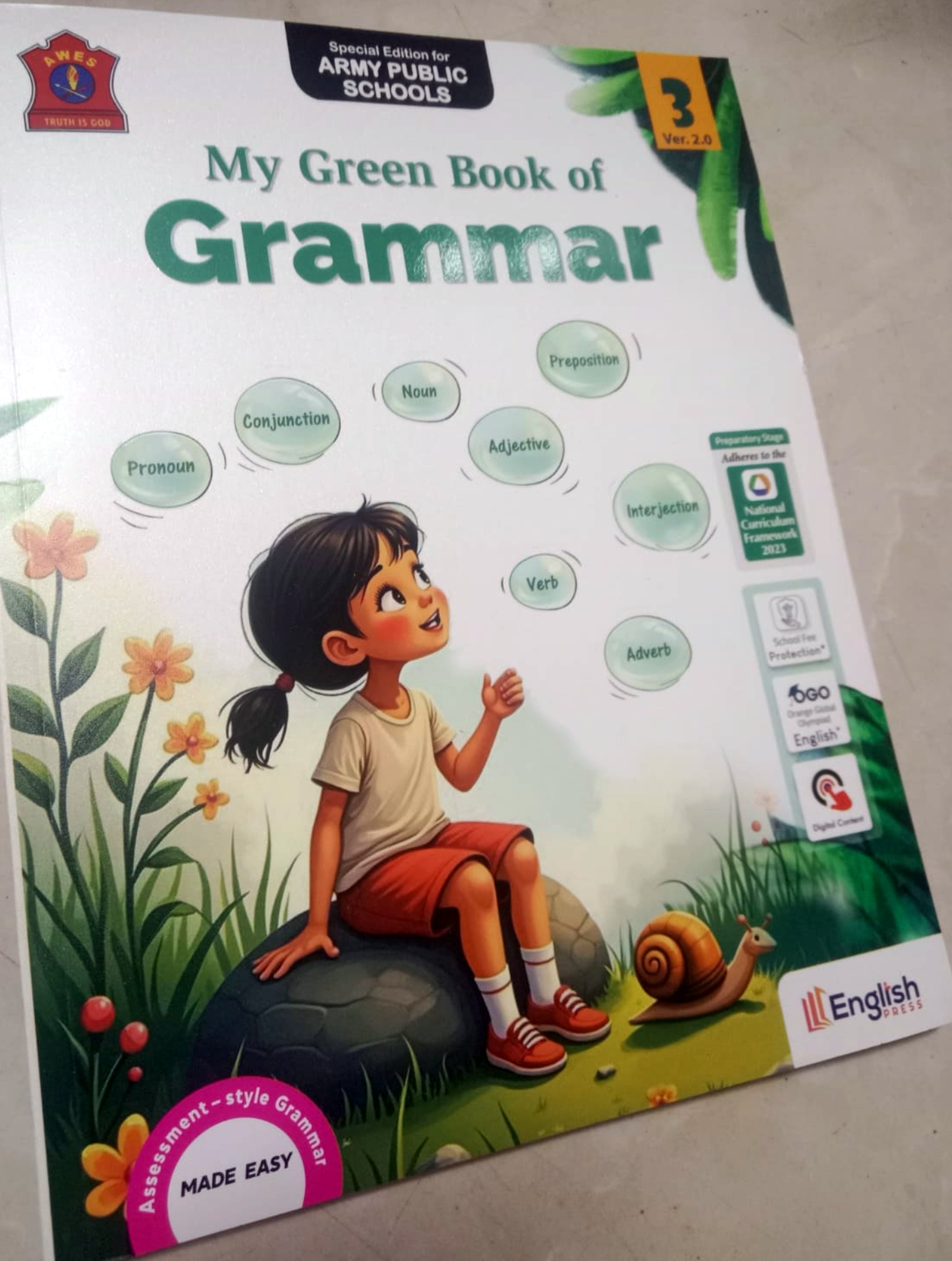 MY GREEN BOOK OF GRAMMAR CLASS-3